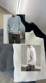 Мужской теплый вязаный оверсайз гольф soft touch knitted