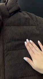 Зимняя мужская вельветовая куртка в стиле оверсайз brown soul