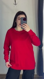Однотонна жіноча кофта з віскози basic viscose sweater