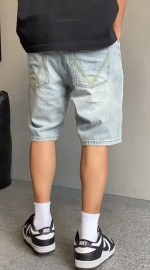 Чоловічі джинсові шорти прямого крою accent pockets 