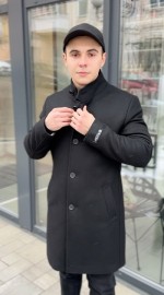 Пальто кашемірове з функціональним коміром стійка functional-collar