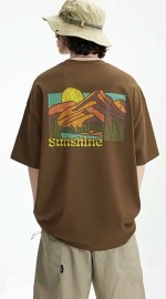 Футболка оверсайз з принтом Sunshine 
