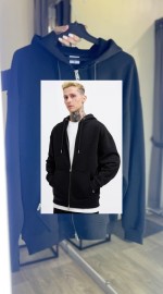 Базове чоловіче худі з капюшоном на блискавці daily zip-hoodie