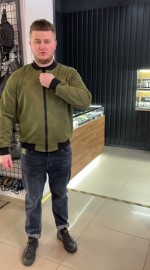 Бомбер з екозамші без підкладки