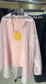 Невесомая полосатая рубашка свободного кроя striped style