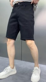 Черные базовые джинсовые шорты denim urban style
