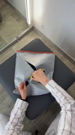 Синие джинсовые шорты с эффектом варки mid-stripe