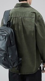 Чоловіча бавовняна сорочка з кишенею purework shirt