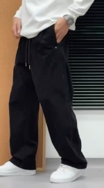 Мужские вельветовые штаны на резинке в свободном крое loose velvet