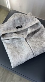 Чоловіча кофта на блискавці в мармуровому дизайні marble mist
