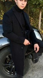 Пальто класичне довге з вовняного матеріалу