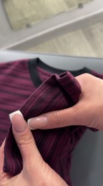 Чоловіча футболка у тонку смужку oversize