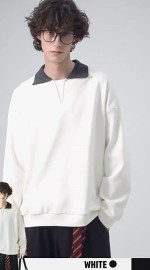 Кофта поло с акцентным вязанным воротником soft touch polo
